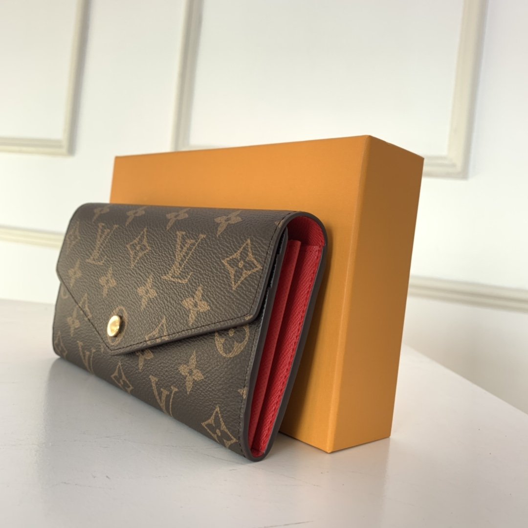 Louis Vuitton SARAH WALLET Monogram canvas Poppy High