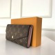 Louis Vuitton SARAH WALLET Monogram canvas Rose Ballerina High