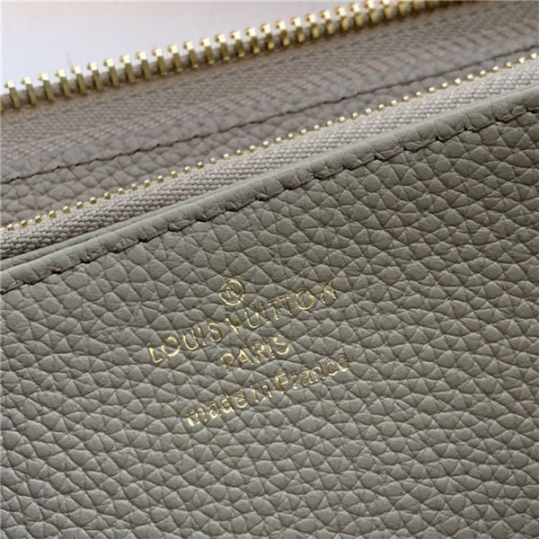 Louis Vuitton ZIPPY WALLET Monogram Empreinte Tourterelle Gray/Cream High