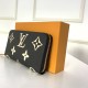 Louis Vuitton ZIPPY WALLET Monogram Empreinte Black High