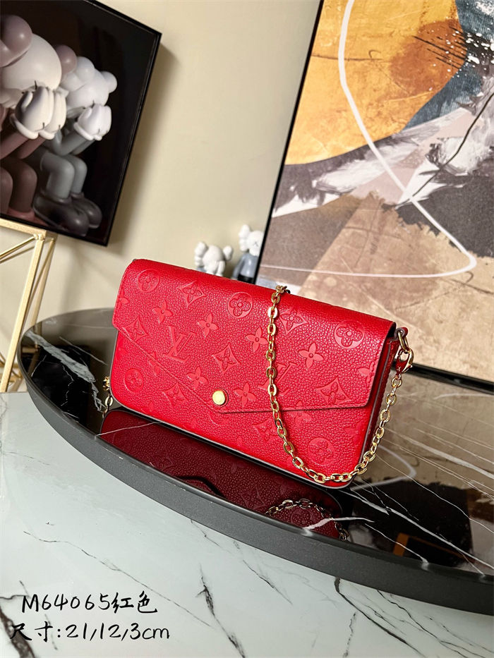 Louis Vuitton FÉLICIE POCHETTE Monogram Empreinte M64064 High