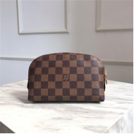 Louis Vuitton COSMETIC POUCH PM Damier Ebene High