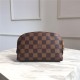 Louis Vuitton COSMETIC POUCH PM Damier Ebene High