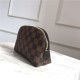 Louis Vuitton COSMETIC POUCH PM Damier Ebene High