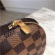 Louis Vuitton COSMETIC POUCH PM Damier Ebene High