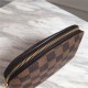 Louis Vuitton COSMETIC POUCH PM Damier Ebene N47516 High