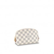 Louis Vuitton COSMETIC POUCH PM Damier Azur High