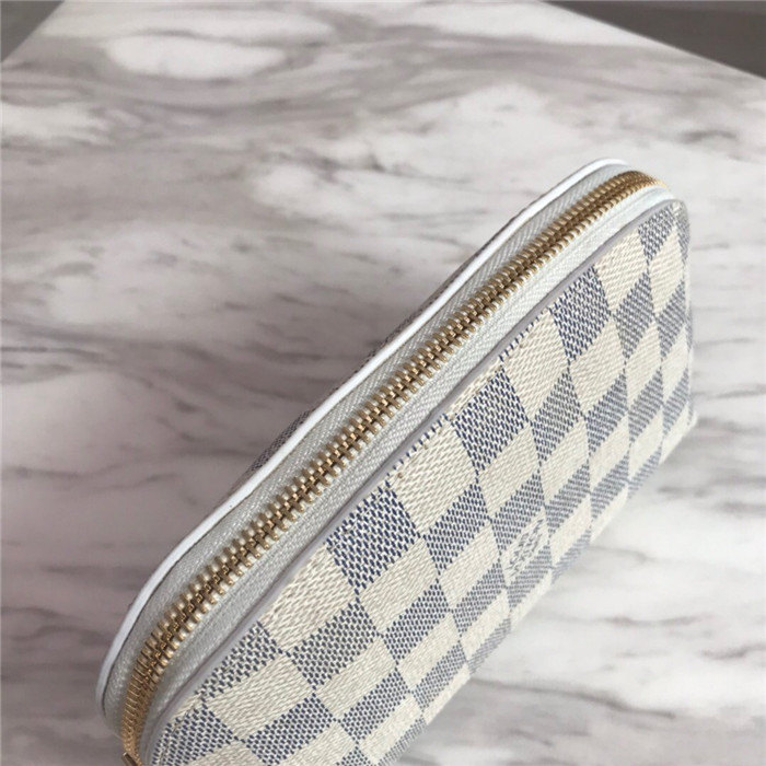 Louis Vuitton COSMETIC POUCH PM Damier Azur N47515 High