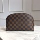 Louis Vuitton COSMETIC POUCH GM Damier Ebene High