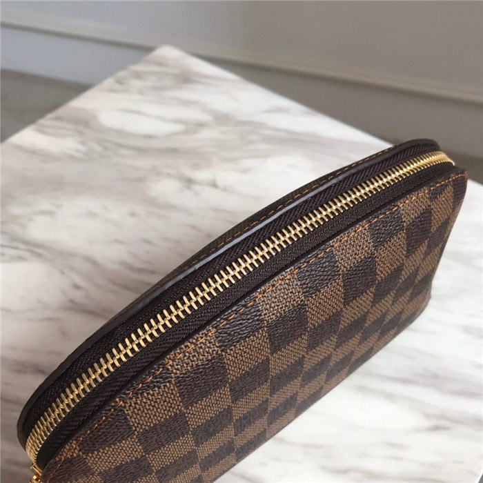 Louis Vuitton COSMETIC POUCH GM Damier Ebene High