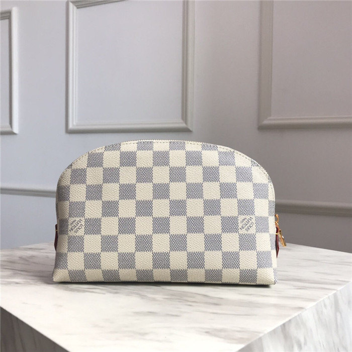 Louis Vuitton COSMETIC POUCH GM Damier Azur High