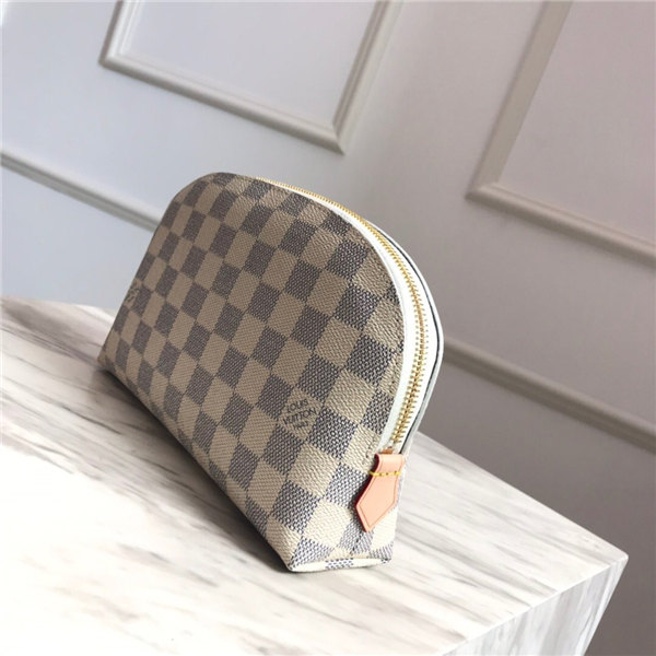 Louis Vuitton COSMETIC POUCH GM Damier Azur High