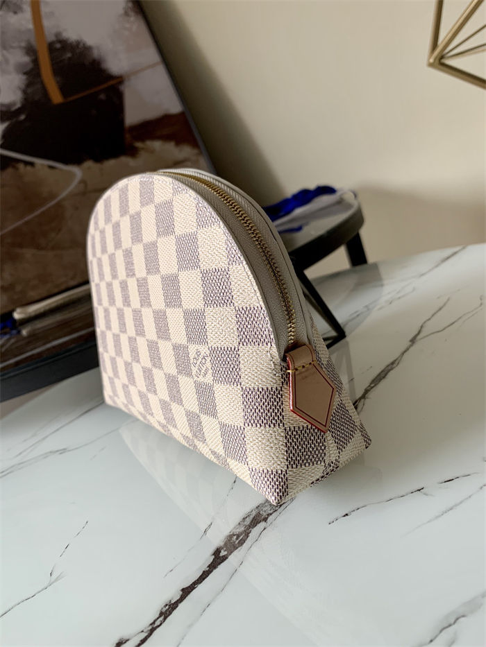 Louis Vuitton COSMETIC POUCH GM Damier Azur N47353 High