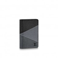 Louis Vuitton POCKET ORGANIZER Taiga Grey High