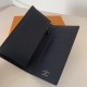 Louis Vuitton BRAZZA WALLET Taiga Blue High