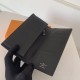 Louis Vuitton BRAZZA WALLET Taiga Blue High