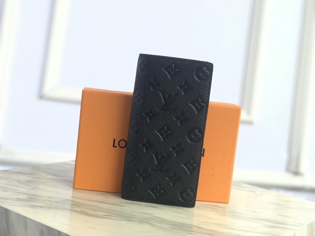 Louis Vuitton BRAZZA WALLET Taurillon Monogram High