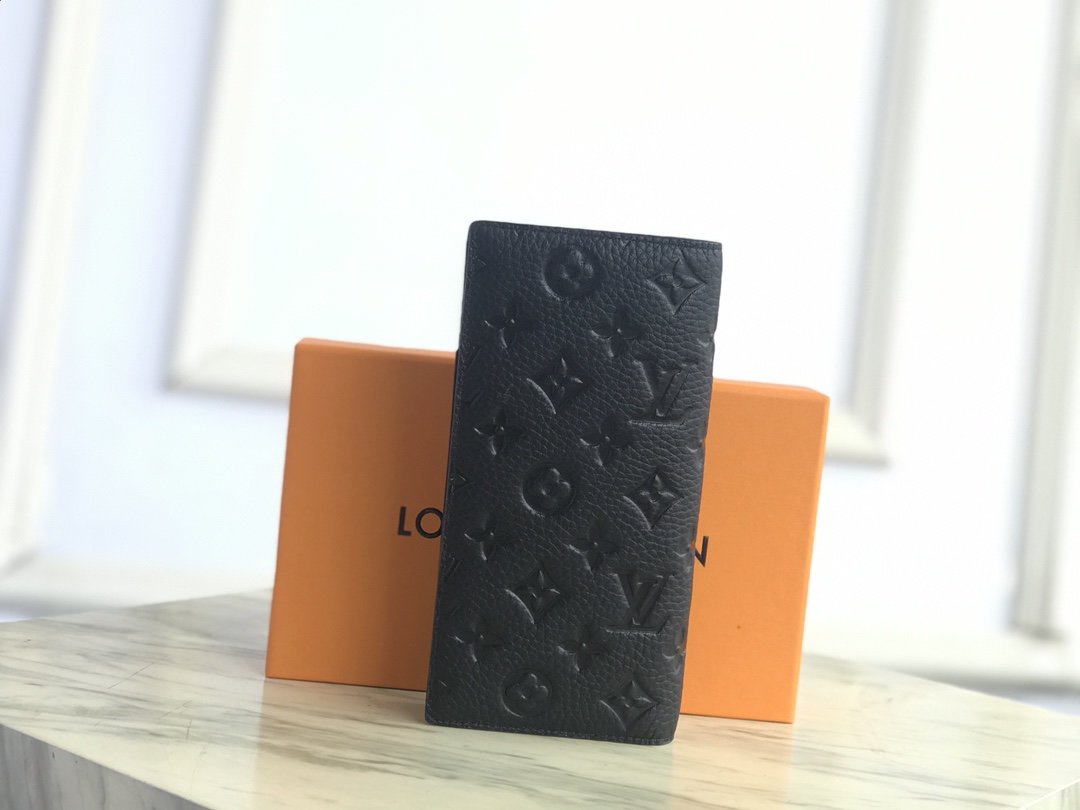 Louis Vuitton BRAZZA WALLET Taurillon Monogram High