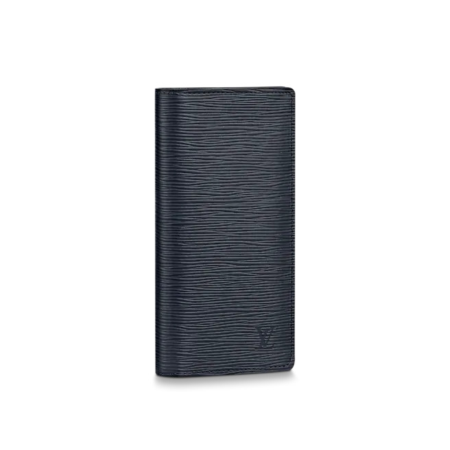 Louis Vuitton BRAZZA WALLET Epi Black High