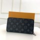 Louis Vuitton Double ZIPPY WALLET Monogram Eclipse High