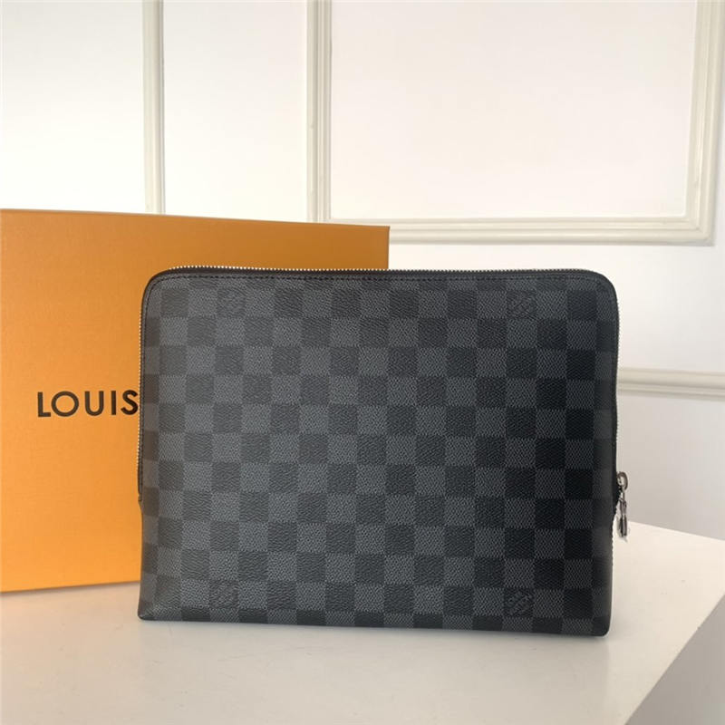 Louis Vuitton NEW POUCH Damier Graphite High