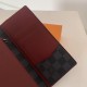 Louis Vuitton BRAZZA WALLET Damier Graphite Red High