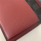 Louis Vuitton BRAZZA WALLET Damier Graphite Red High