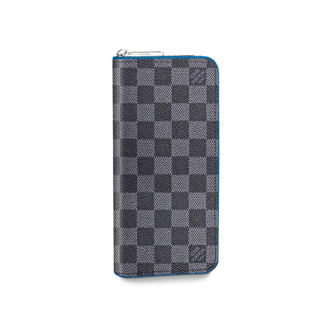 Louis Vuitton ZIPPY WALLET VERTICAL Damier Graphite Blue High