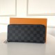 Louis Vuitton ZIPPY WALLET VERTICAL Damier Graphite Blue High