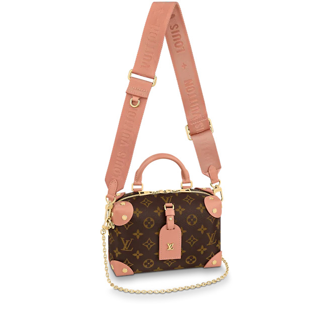 Louis Vuitton PETITE MALLE SOUPLE Monogram Peach High