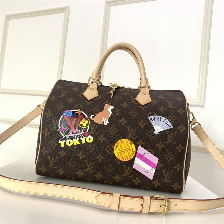 Louis Vuitton Speedy Bandouliere 30 Monogram World Tour High