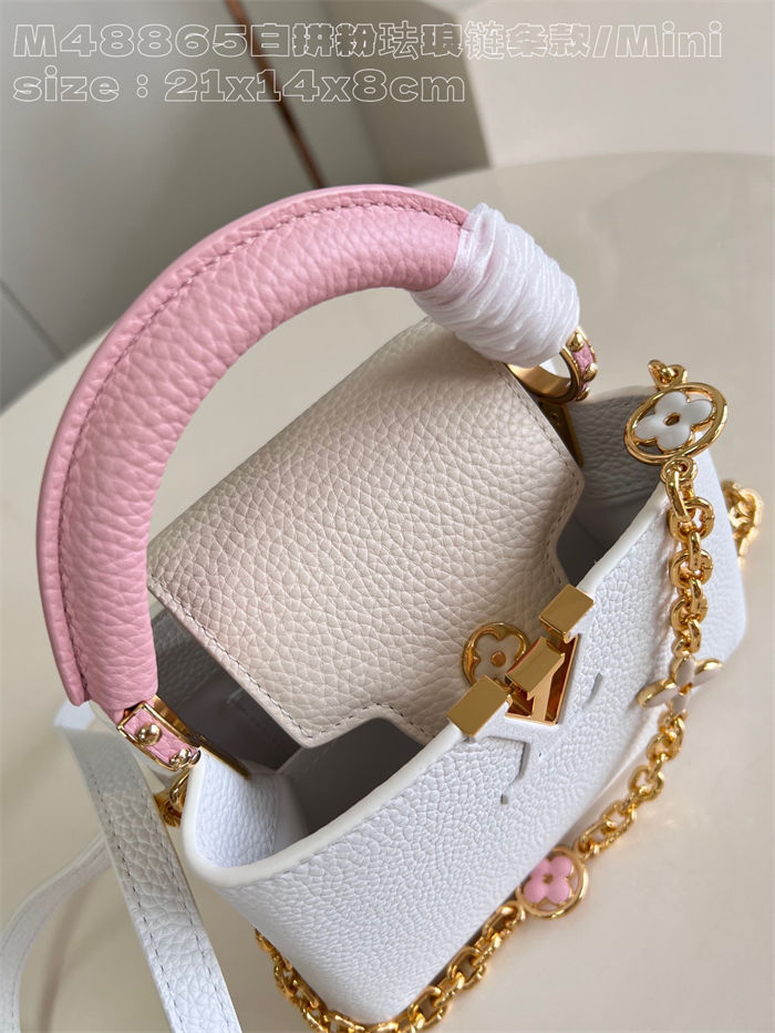 Louis Vuitton Capucines Mini Taurillon leather M48865 Pink High