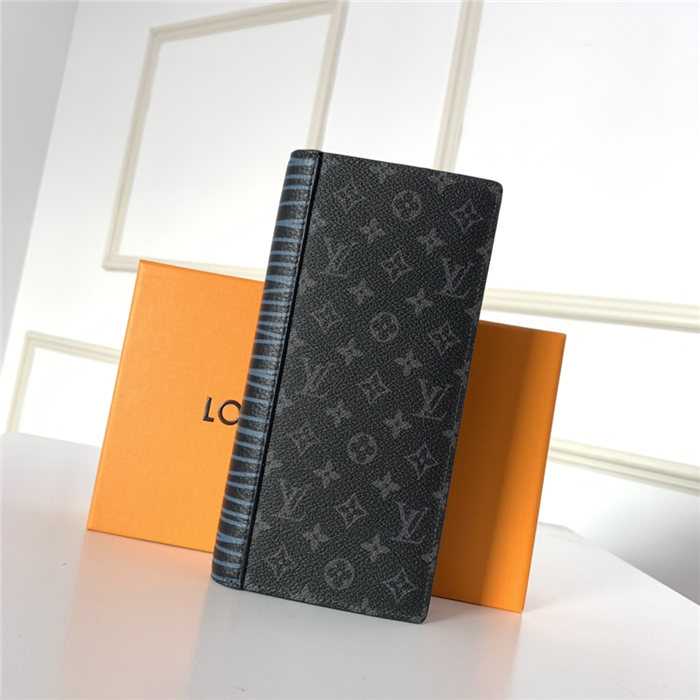 Louis Vuitton BRAZZA WALLET Monogram Eclipse High