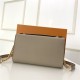 Louis Vuitton LOCKME CLUTCH Taupe High