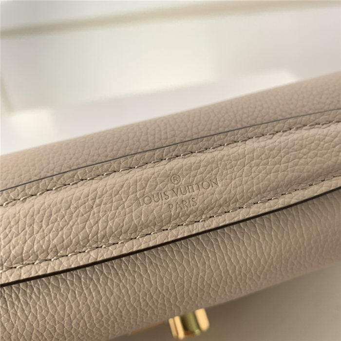 Louis Vuitton LOCKME CLUTCH Taupe High