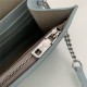 Louis Vuitton LOCKME CLUTCH Blue High