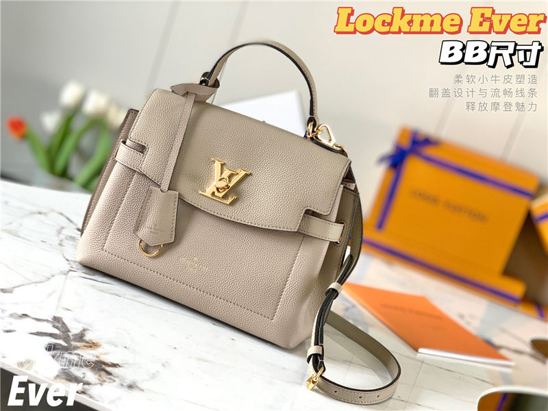 Louis Vuitton LOCKME EVER BB Grey High