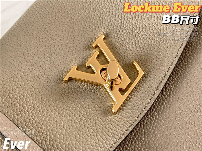 Louis Vuitton LOCKME EVER BB Grey High