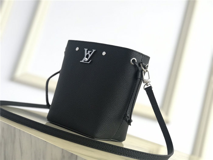 Louis Vuitton NANO LOCKME BUCKET Black High