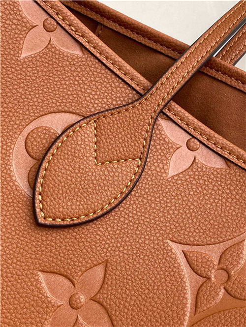 Louis Vuitton NEVERFULL MM Monogram Empreinte Brown M46135 High