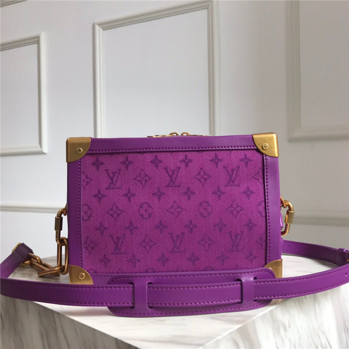 Louis Vuitton SOFT TRUNK Monogram Denim Purple High