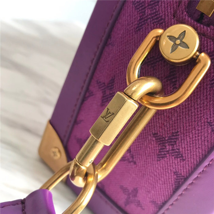 Louis Vuitton SOFT TRUNK Monogram Denim Purple High