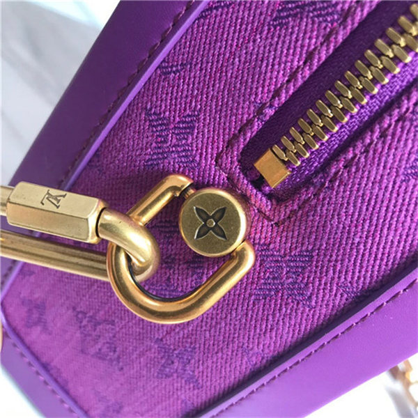 Louis Vuitton SOFT TRUNK Monogram Denim Purple High