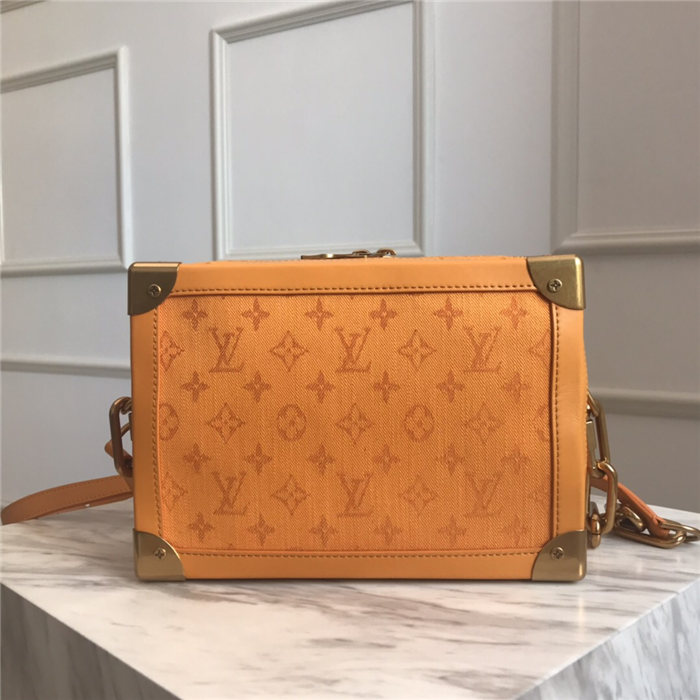 Louis Vuitton SOFT TRUNK Monogram Denim Mustard High