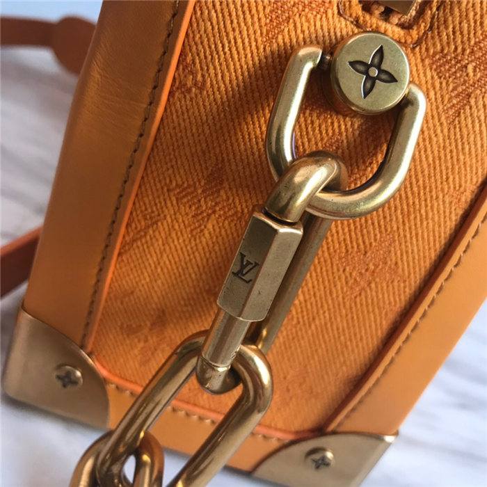 Louis Vuitton SOFT TRUNK Monogram Denim Mustard High