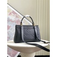 Louis Vuitton MADELEINE MM Embossed, grained cowhide leather M45976 Black High