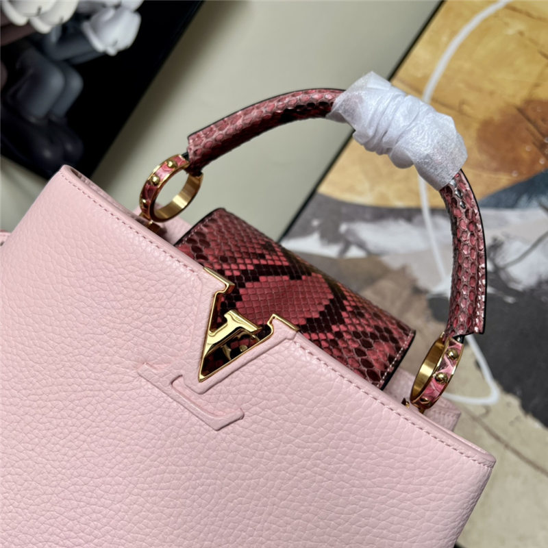 Louis Vuitton CAPUCINES BB Taurillon Pink M80013 High