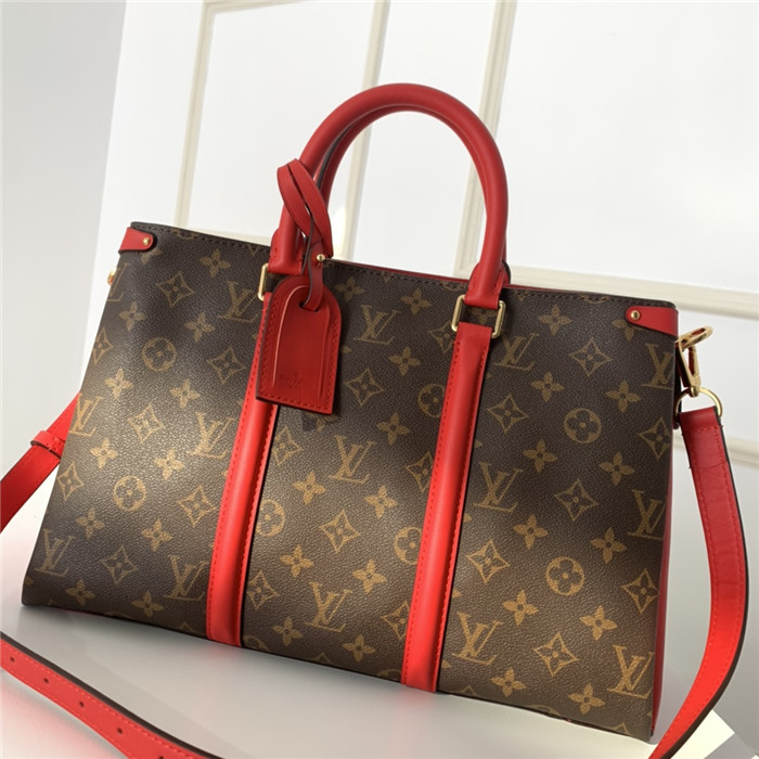 Louis Vuitton Soufflot MM Bag Monogram Canvas Red High