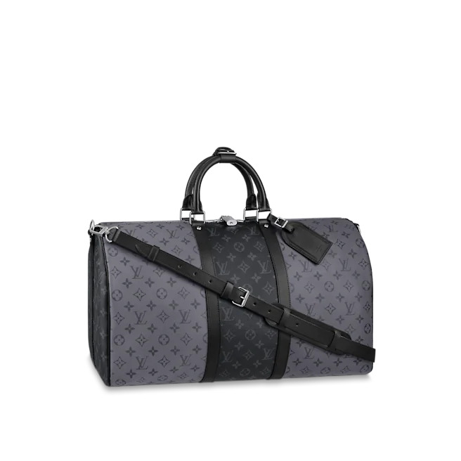 Louis Vuitton KEEPALL BANDOULIÈRE 50 Monogram Eclipse&Reverse High