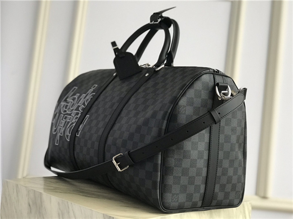 Louis Vuitton KEEPALL BANDOULIÈRE 50 Damier Graphite Gris High